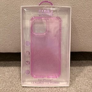 NWB Sarina Pink clear lightweight flexible phone case for IPhone 12 & 13 pro max